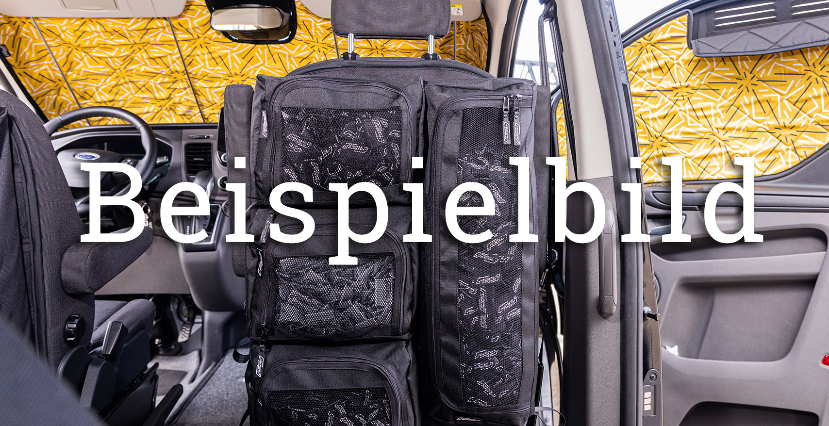 MULTIBOARD Klett-Sitztaschensystem VW T5 (2009-2015) Beispielbild